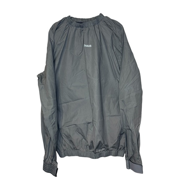 Fighthaus Tops - Fighthaus Women's Sauna Suit Pullover Performance‎ Weight Loss Training Gray XL